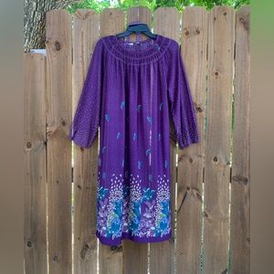 1970s Vintage Floral robe one size.